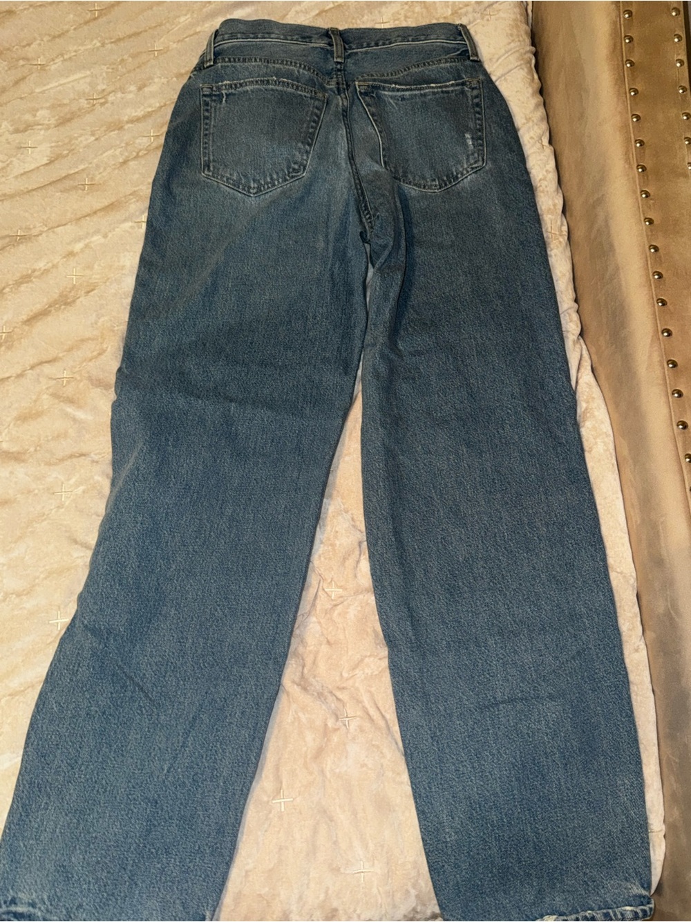 Universal Thread Relaxed Straight-Leg Jeans in Dark Blue